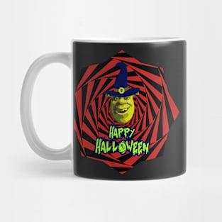 Funny Halloween Shrek Meme Mug